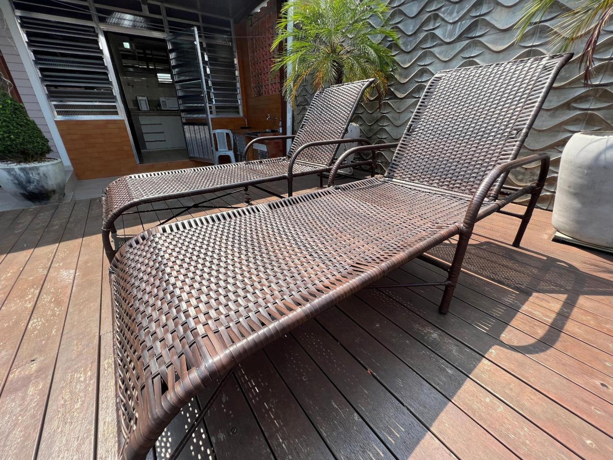 Casa agradável com piscina, a poucos passos da Praia Peruíbe Exterior foto